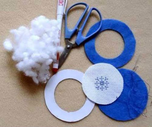 Новогодние игрушки из ткани. Елочные игрушки из ткани своими руками 01