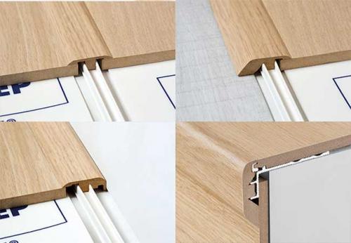 Как сделать стык ламината и плитки без порожка из пробки. Виды порожков (профилей) для стыковки ламината