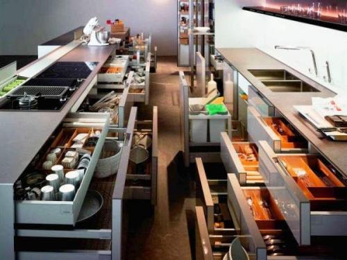 Хранение моющих средств на кухне. Современные системы хранения