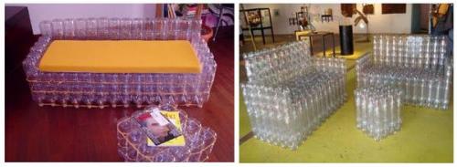 Плетеная мебель из пластиковых бутылок. Садовая мебель из пластиковых бутылок: антикризисный проект