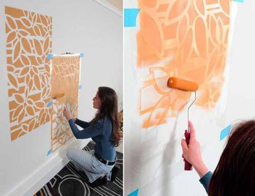 Простые рисунки на стене своими руками. Перенос изображения на стену