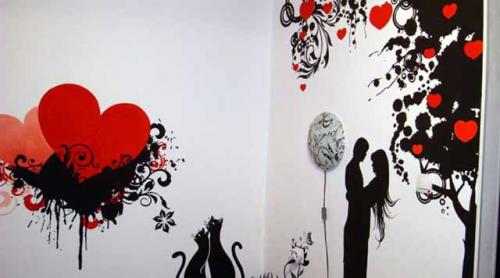 Простые рисунки на стене своими руками. Перенос изображения на стену