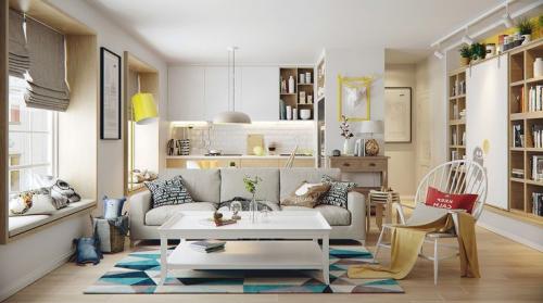 Студия интерьера. Цветовые решения маленькой квартиры