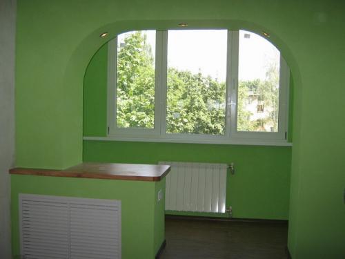 Комната с балконом дизайн. Создание арки для выхода на балкон 06 Комната с балконом дизайн. Создание арки для выхода на балкон 06