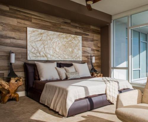 Изголовье кровати из ламината. Способы крепления ламината