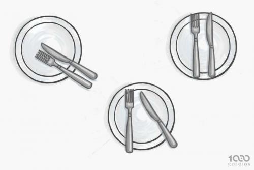 Этикет за столом приборы. Язык столовых приборов: знаки официанту