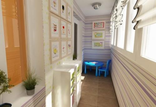 Дизайн квартиры с лоджией. Дизайн детской комнаты на балконе и лоджии — интересные идеи