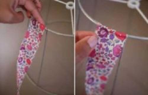 Абажур из лент своими руками. Абажур из полосок и лент