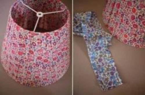 Абажур из лент своими руками. Абажур из полосок и лент