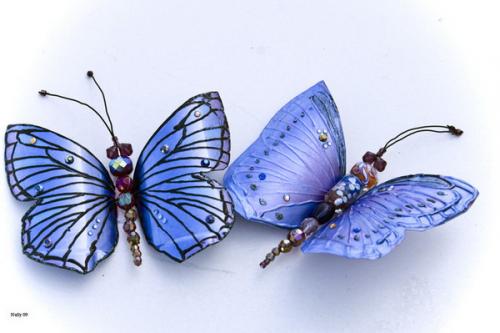 Поделка бабочка из пластиковой бутылки. Сверкающая бабочка из пластиковой бутылки