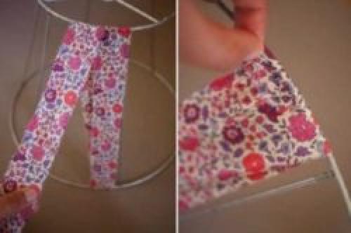 Абажур из лент своими руками. Абажур из полосок и лент