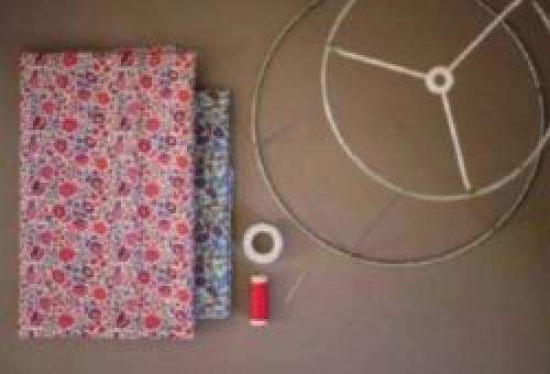 Абажур из лент своими руками. Абажур из полосок и лент