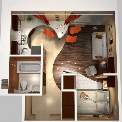 Как из однокомнатной квартиры сделать двухкомнатную с детской. Как из однокомнатной квартиры сделать двухкомнатную