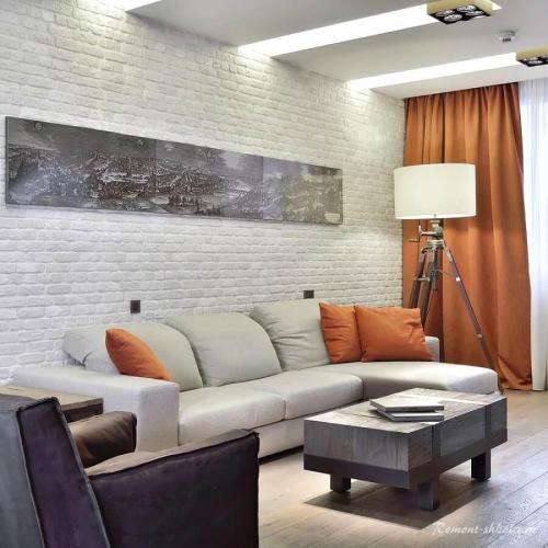 Белые кирпичные стены в интерьере.  Чем привлекательна стена из белого кирпича?