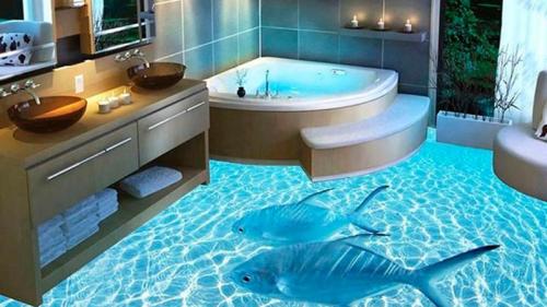 Глянцевый наливной пол. Проведение монтажных работ