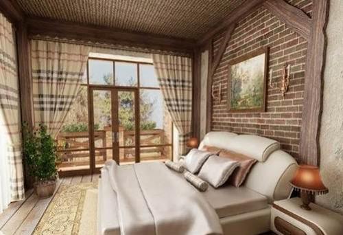 Дизайн спальни с белой кирпичной стеной. Кирпичная стена в спальне: созвучие и контраст