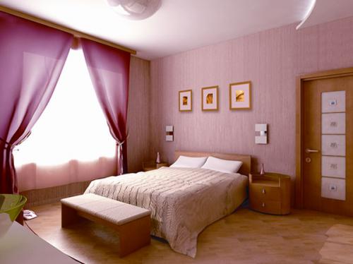 Обои в маленькую узкую спальню. Виды обоев для спальни