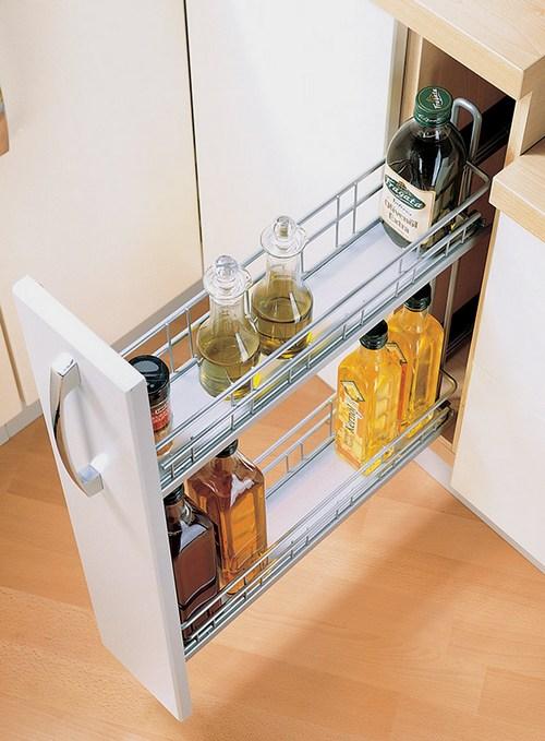 Полки выдвижные для кухни. Как обустроить кухню выдвижными системами