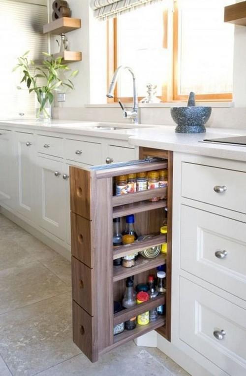 Полки выдвижные для кухни. Как обустроить кухню выдвижными системами