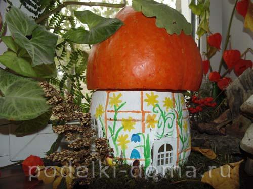 Сказочный домик из пластиковой бутылки. Гриб-дом из бутылки Отредактирова. 2019