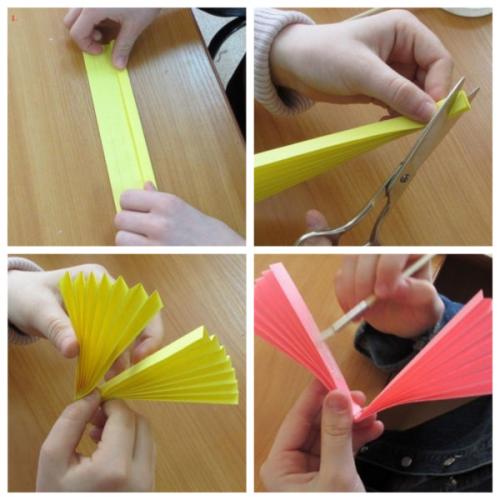 Поделки к дню матери своими руками из салфеток. Поделка на День матери для детского сада из салфеток, гофрированной бумаги или картона (шаблоны прилагаются)