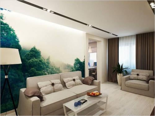 Какие выбрать обои в гостиную. Как выбрать сюжет 01