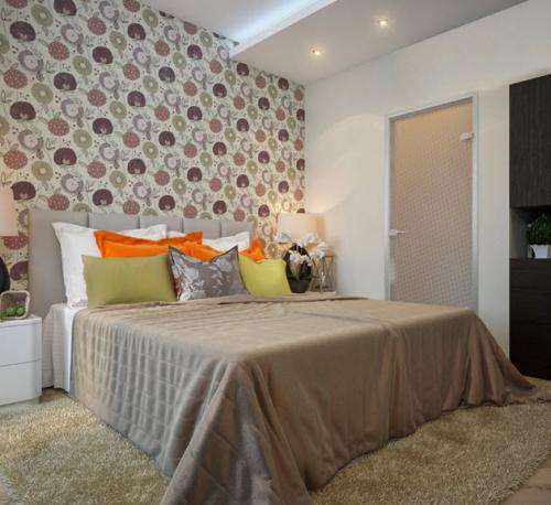 Обои в маленькую узкую спальню. Какие обои можно использовать для маленькой спальни