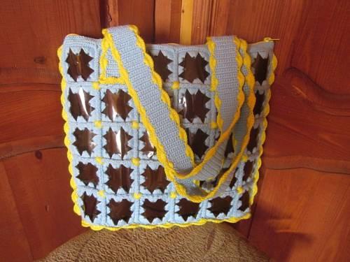 Как из пластиковой бутылки сделать сумку. 