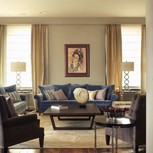 Как подобрать ковер к интерьеру гостиной 11