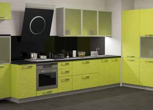 Белая кухня в алюминиевой рамке. Характеристика кухонных фасадов из алюминиевого профиля