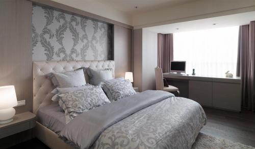 Сочетание серого и бежевого в интерьере спальни. Серая спальня — дизайн в разных стилях