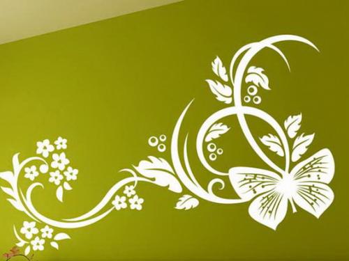 Узоры на стенах своими руками. Как нанести узор на стену методом штамповки