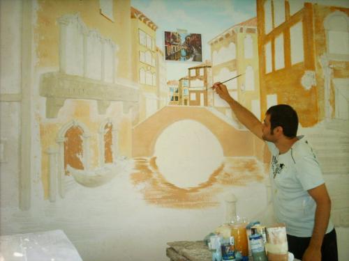 Рисунки своими руками на стенах в комнате. Художественная роспись стен своими руками 12