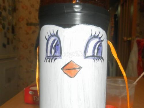 Пингвины своими руками из пластиковых бутылок. Зимние поделки из пластиковых бутылок. Пингвины 23