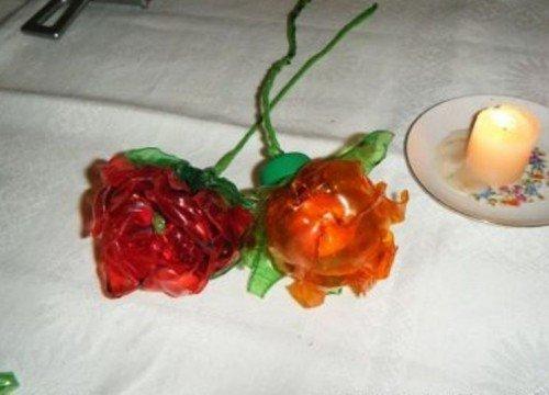 Роза из пластиковых бутылок своими руками пошагово для начинающих. Изящные розы из пластиковых бутылок 11 Роза из пластиковых бутылок своими руками пошагово для начинающих. Изящные розы из пластиковых бутылок 11