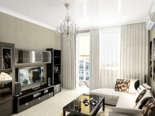 Шкаф купе в гостиной хрущевки. Дизайн гостиной в хрущевке