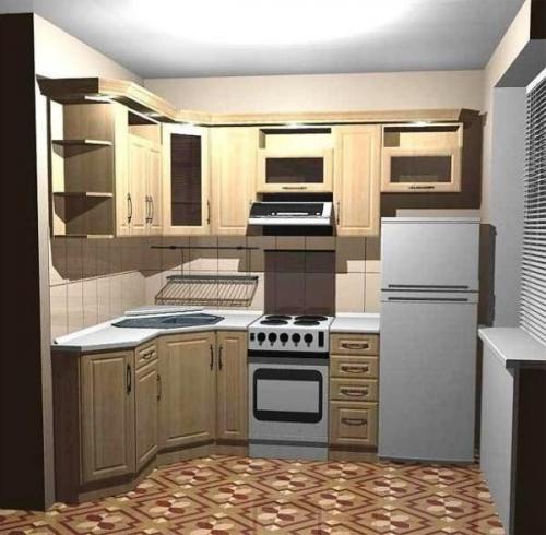 Кухня ниша 5 кв. Мебель для маленькой кухни