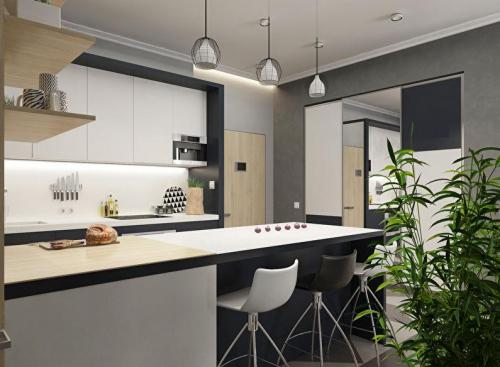 Квартира «BlackWhite Studio» 08