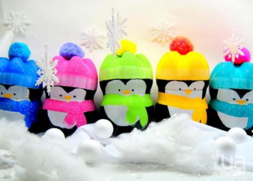 Пингвины из бутылок своими руками пошагово. Маленький пингвин из пластиковой бутылки