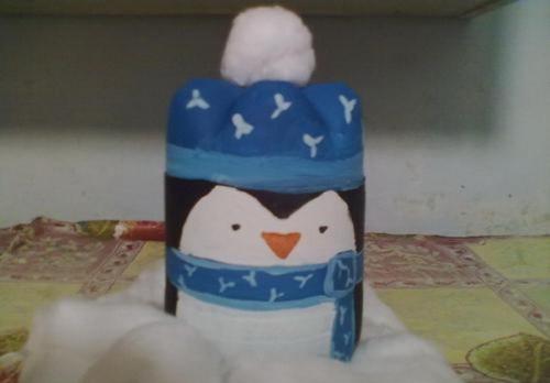 Пингвины из бутылок своими руками пошагово. Маленький пингвин из пластиковой бутылки