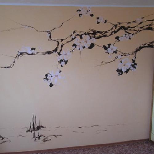 Художественная роспись стен своими руками техника краски и трафареты. Как расписать стену в квартире своими руками (с фото) 04 Художественная роспись стен своими руками техника краски и трафареты. Как расписать стену в квартире своими руками (с фото) 04