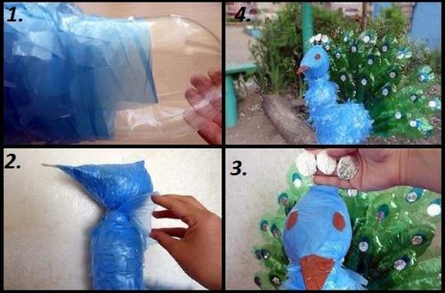 Животные из пластиковых бутылок с инструкцией. Птицы и животные из пластиковых бутылок своими руками (36 фото)