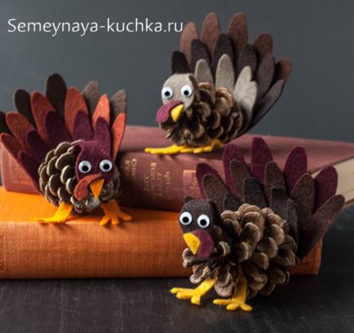 Поделка из природного материала своими руками. ЧЕШУЙКИ от шишек.