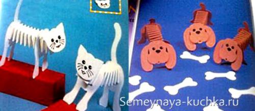 Поделки из бумаги. НА ПРУЖИНКАХ.