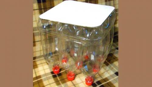 Табурет из бутылок пластиковых своими руками. Табуретка из пластиковых бутылок 02