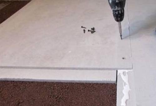 Гипсоволокнистая плита. Монтаж ГВЛ-листов