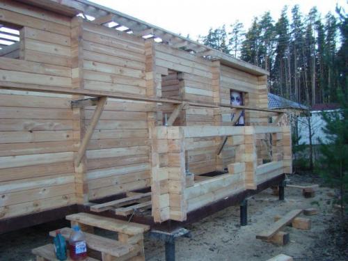 Строительство фундамента под деревянный дом. Технология заливки фундамента под стоящий деревянный дом 04