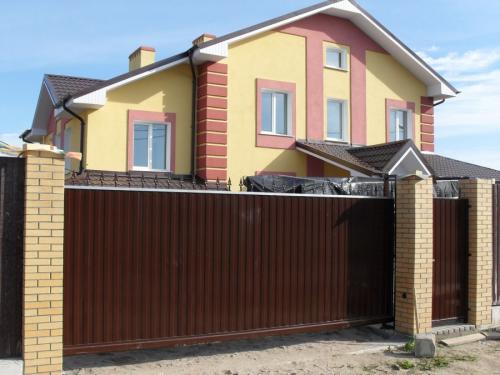 Ворота из профнастила в рамке. Ворота из профнастила — 135 фото, как установить своими руками разные типы ворот