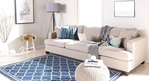 Интерьер в сине бежевых тонах. БЕЖЕВО-ГОЛУБАЯ ГОСТИНАЯ: АЗЫ ДИЗАЙНА И ДЕКОРИРОВАНИЯ