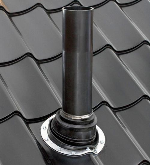 Как закрепить трубу на крыше. Труба на крыше – установка, примыкание и выведение трубы через крышу